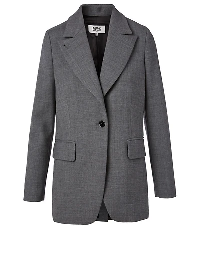 Wool-Blend Blazer