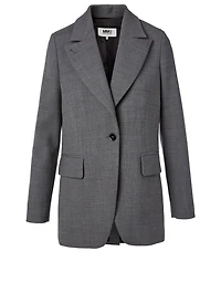 Wool-Blend Blazer