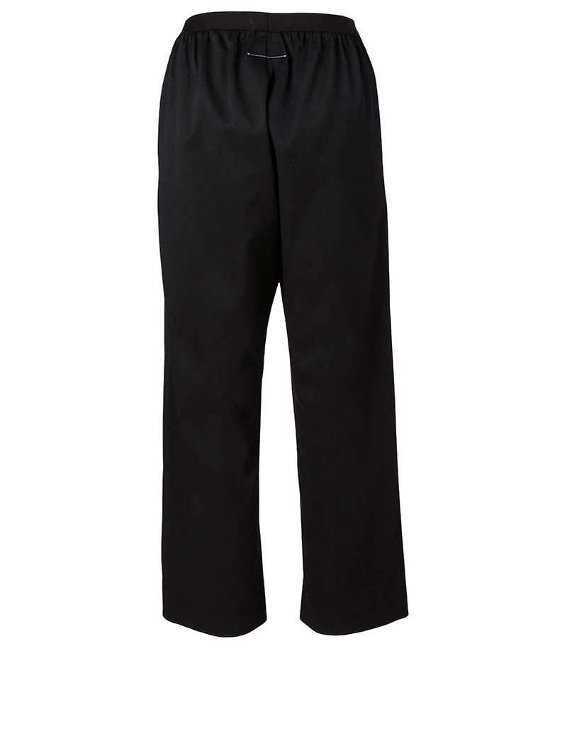Cropped Crepe Pants