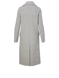 Wool Double-Breasted Midi Coat