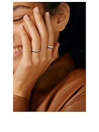 Small Quatre Classique Gold Ring With Brown PVD