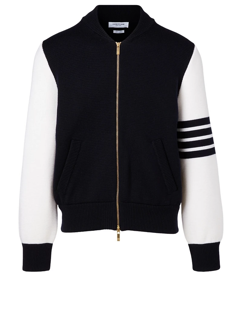 Merino Wool Bomber Jacket