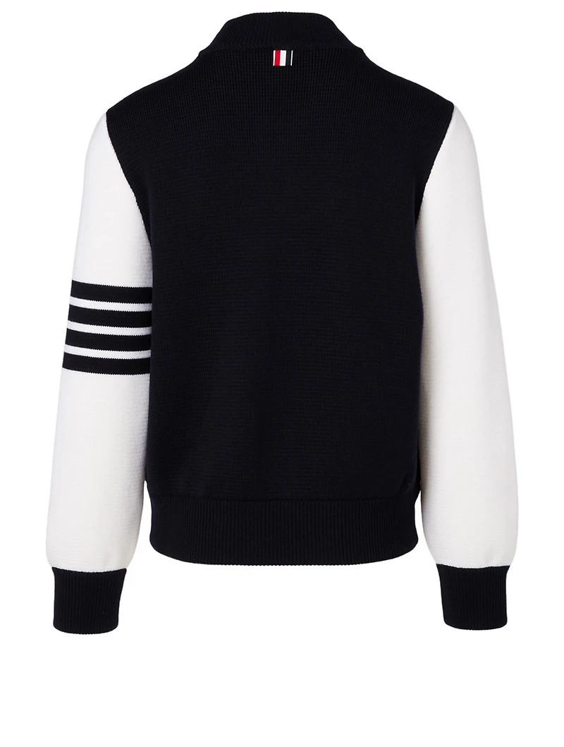 Merino Wool Bomber Jacket