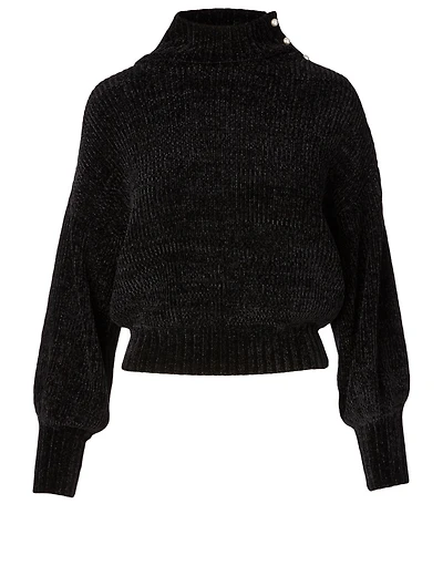 Paloma Chenille Sweater With Pearls