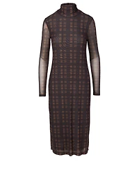 Priscilla Mesh Midi Dress