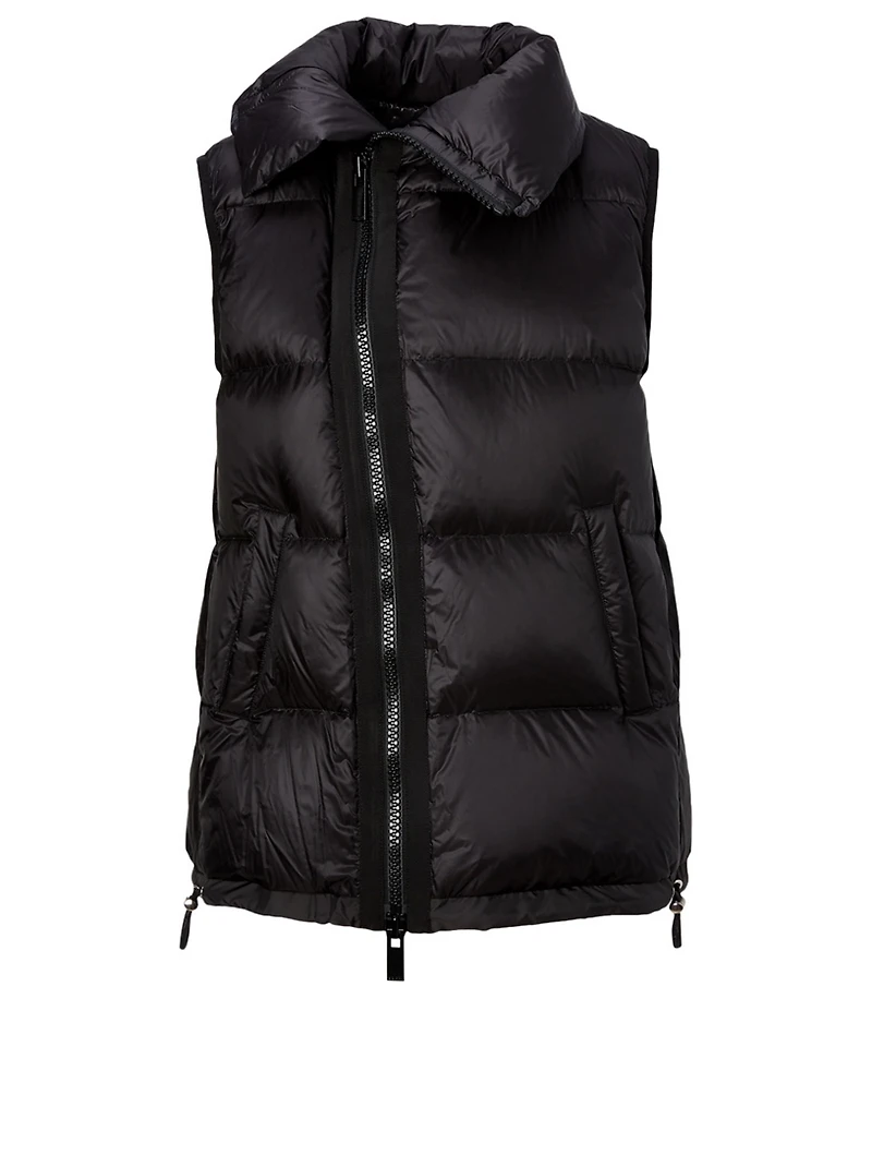 Asymmetric Puffer Vest