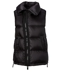 Asymmetric Puffer Vest
