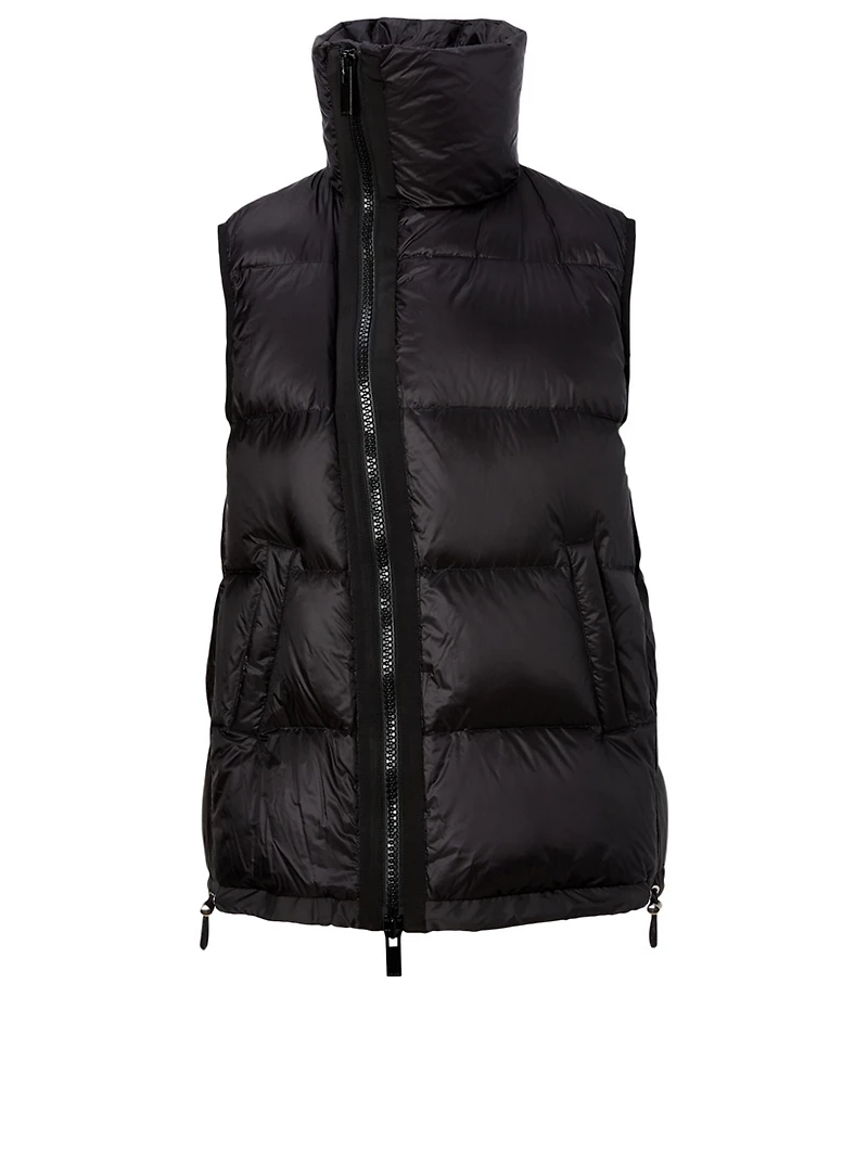 Asymmetric Puffer Vest