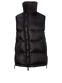 Asymmetric Puffer Vest