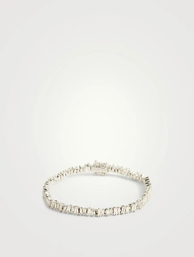 Fireworks 18K White Gold Bracelet With Diamonds