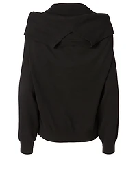 Wool And Cashmere Shoulder Tie Sweater