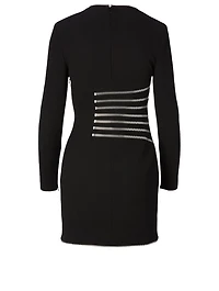Long-Sleeve Dress With Zippers