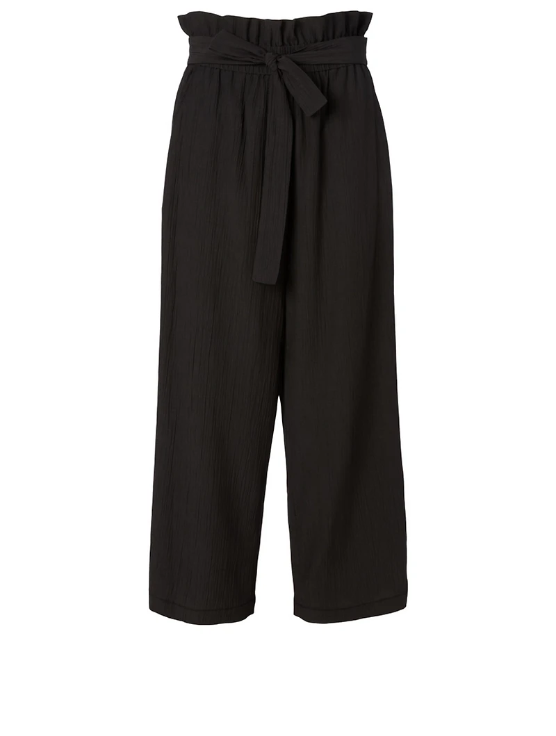 Cropped Paperbag Pants