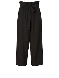 Cropped Paperbag Pants