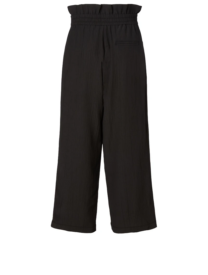 Cropped Paperbag Pants