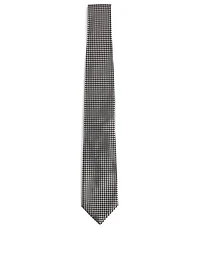 Silk-Blend Tie In Dot Print