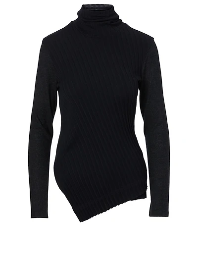 Wool Turtleneck Top