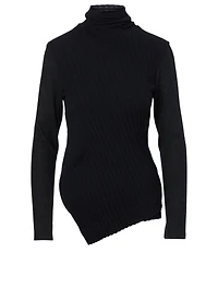 Wool Turtleneck Top