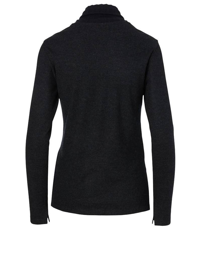 Wool Turtleneck Top
