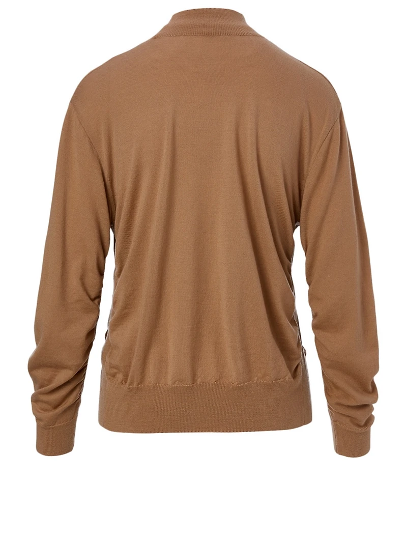 Wool Ruched Top