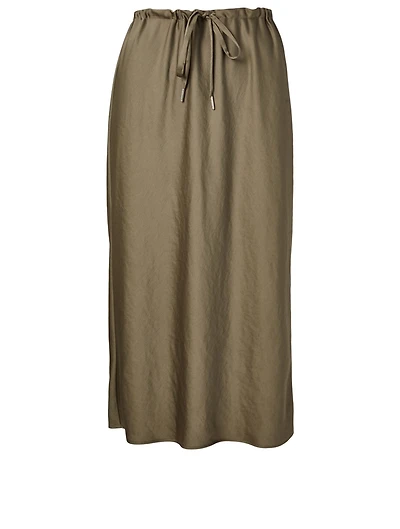 Drawstring Midi Skirt