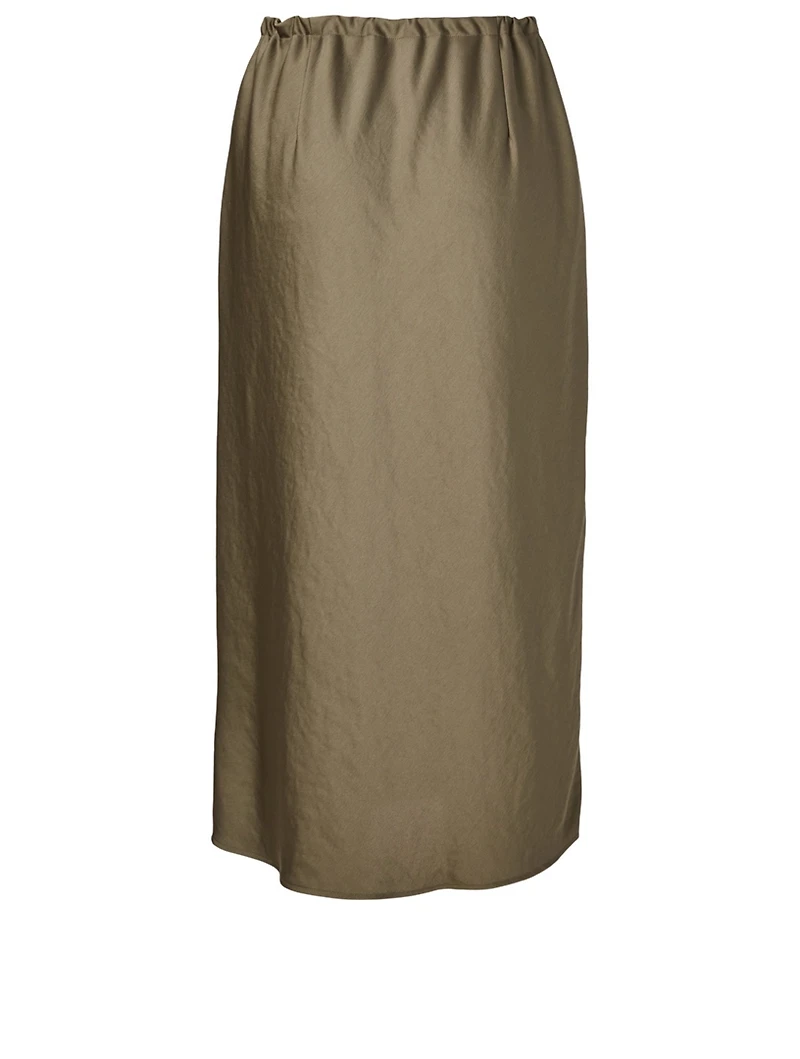 Drawstring Midi Skirt