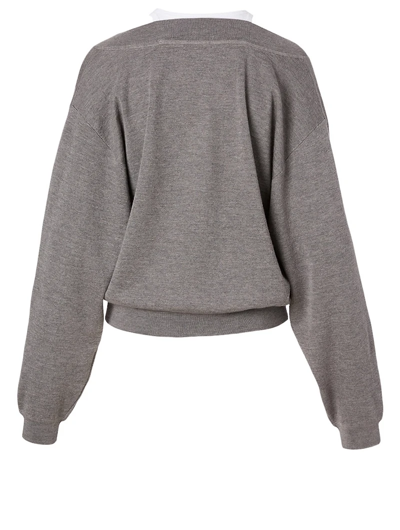 Bi-Layer Wool Sweater