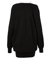 Bi-Layer Wool Sweater Dress