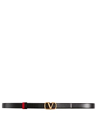 Leather VLogo Belt