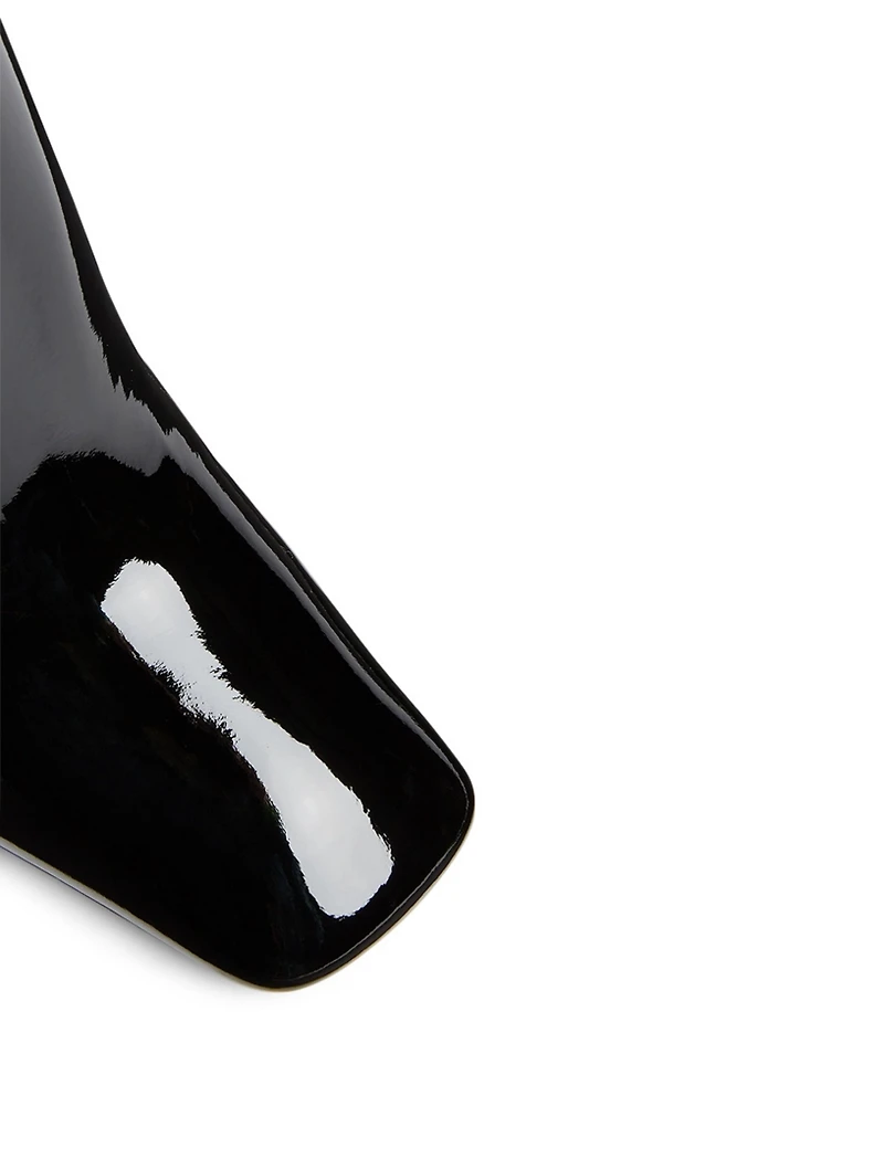 Patent Leather Knee-High Boots