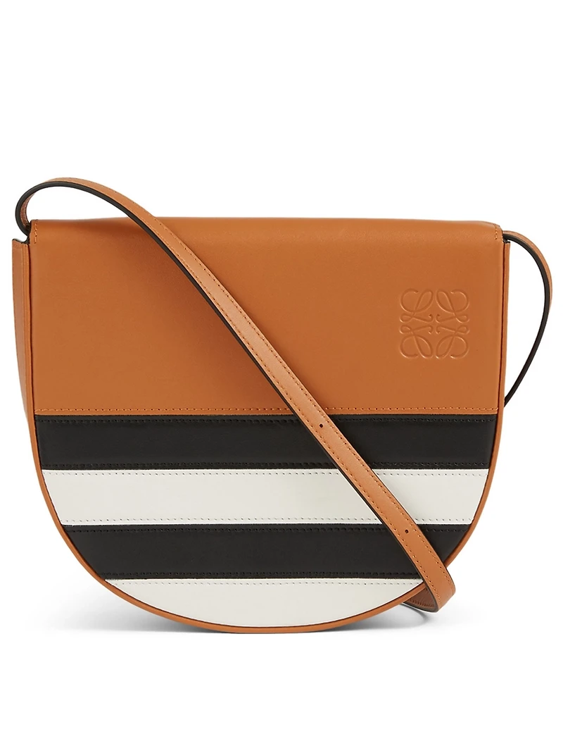 Mini Heel Marine Stripe Leather Bag