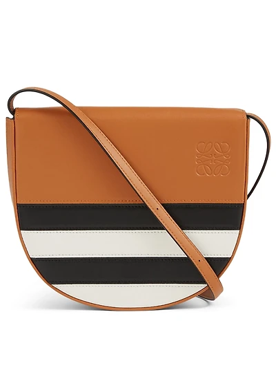 Mini Heel Marine Stripe Leather Bag