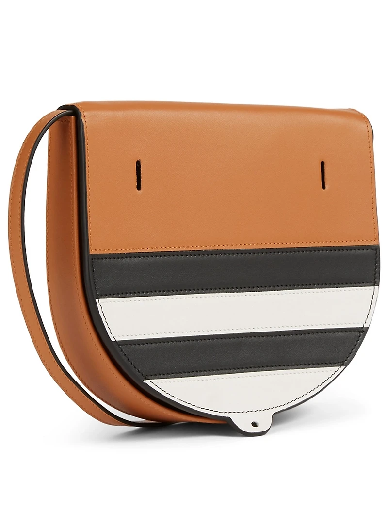 Mini Heel Marine Stripe Leather Bag
