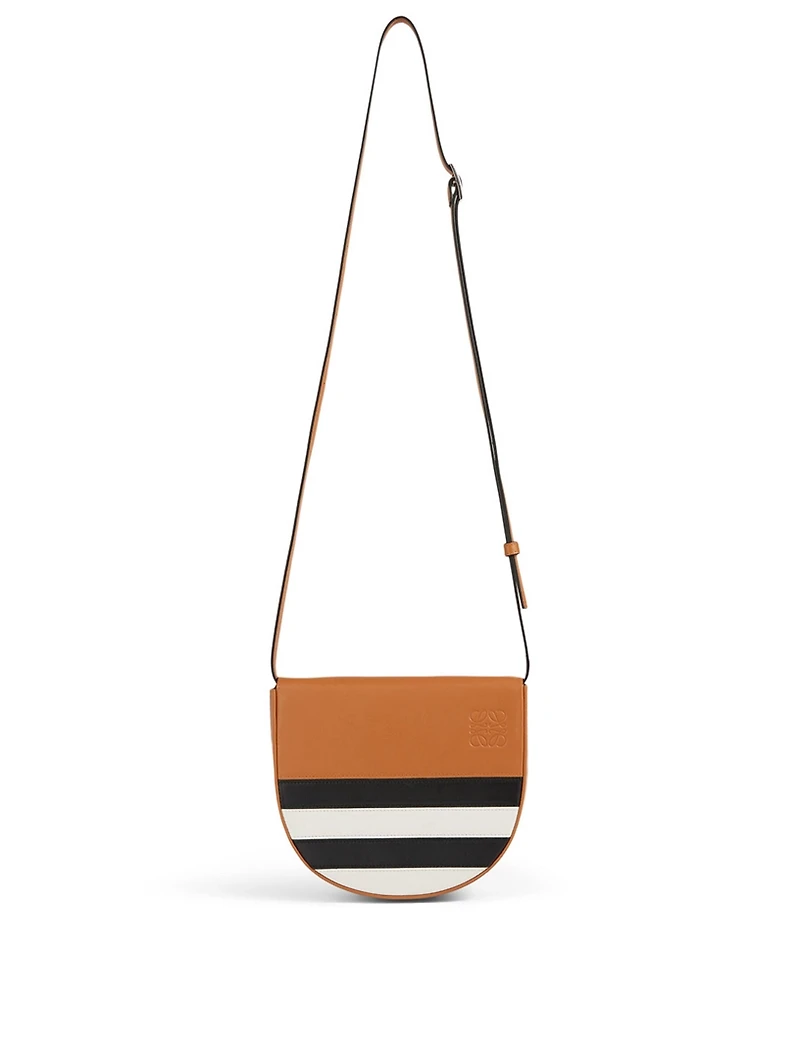 Mini Heel Marine Stripe Leather Bag