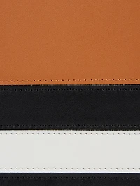 Mini Heel Marine Stripe Leather Bag