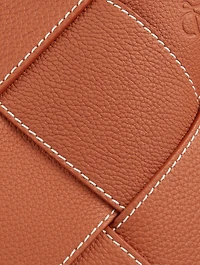 Basket Woven Leather Bag