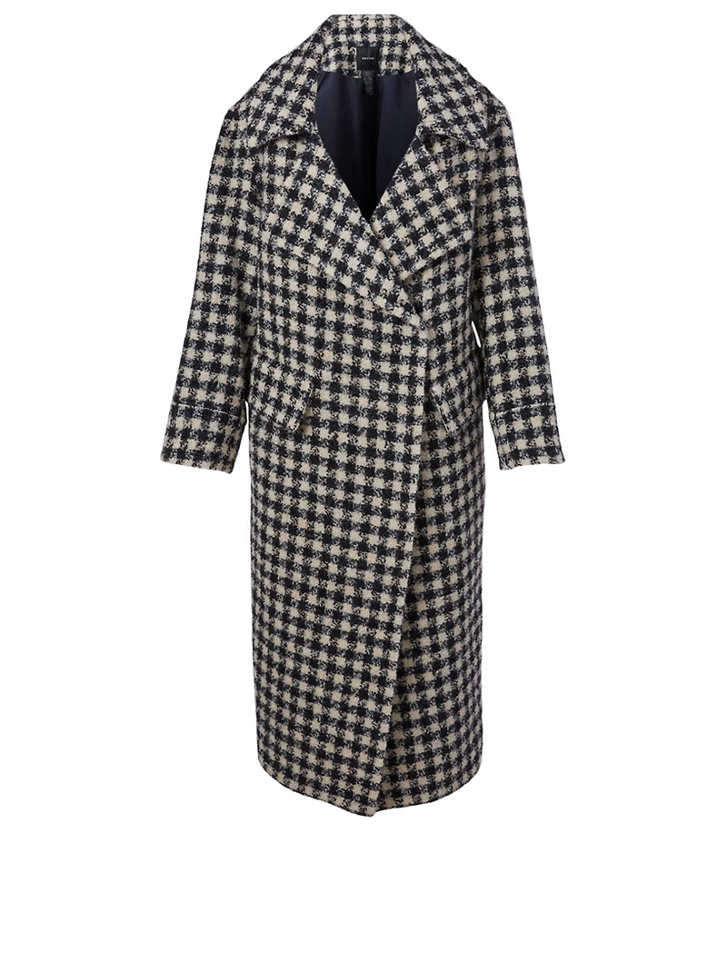 Wool-Blend Blanket Coat