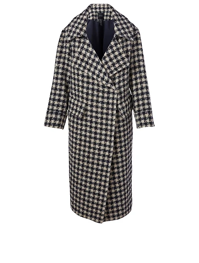 Wool-Blend Blanket Coat
