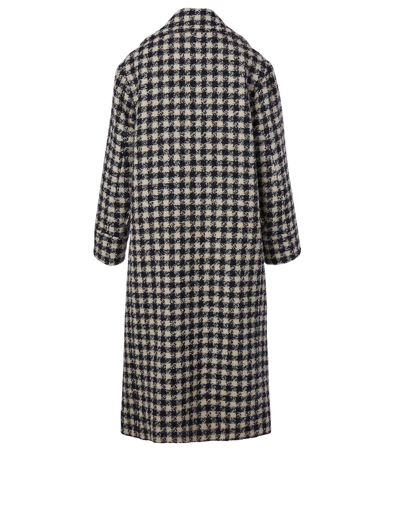 Wool-Blend Blanket Coat