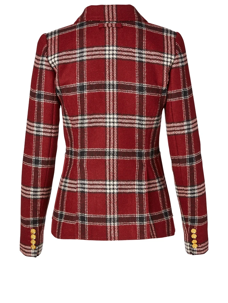 Wool Duchess Blazer With Patch Pocket