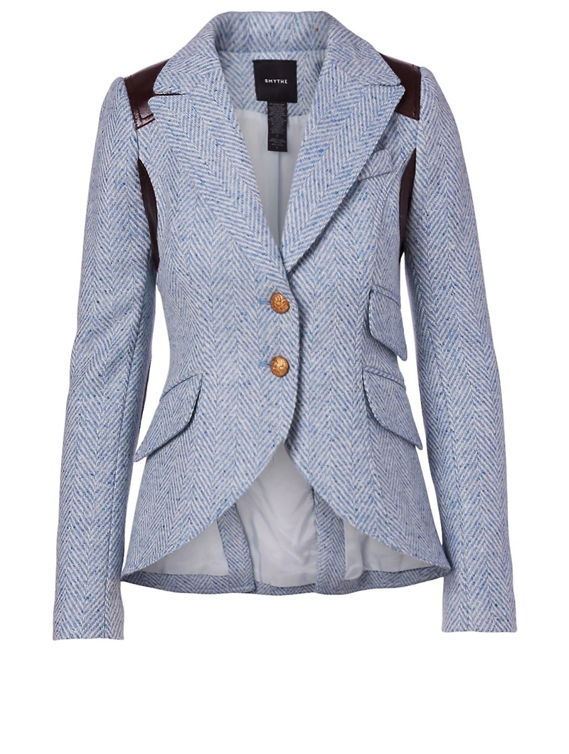 Wool-Blend Equestrian Blazer