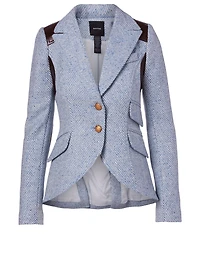 Wool-Blend Equestrian Blazer