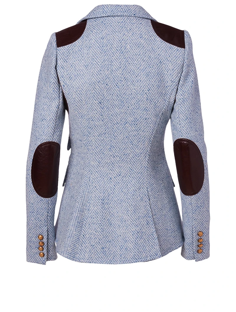 Wool-Blend Equestrian Blazer
