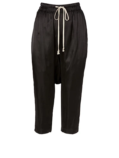 Drawstring Cropped Pants