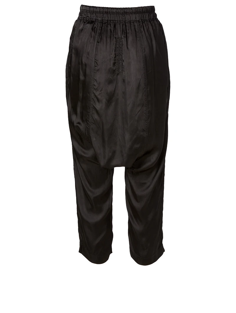 Drawstring Cropped Pants