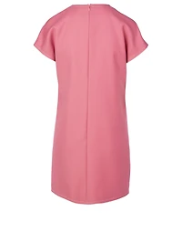 Wool Short-Sleeve Dress