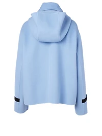 Wool And Cashmere Coat With Hood