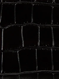 Mini Pandora Croc-Embossed Leather Bag