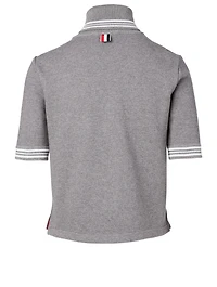 Short-Sleeve Turtleneck Sweater