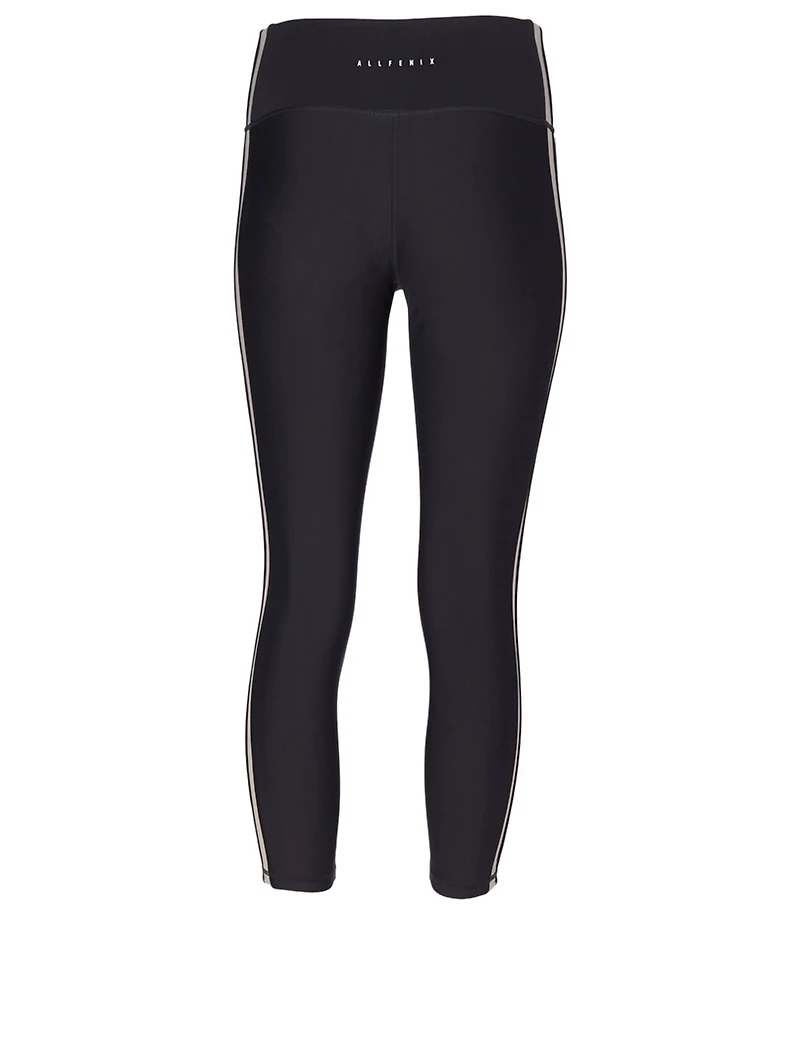 Cleo Stripe High-Waisted Cropped Leggings